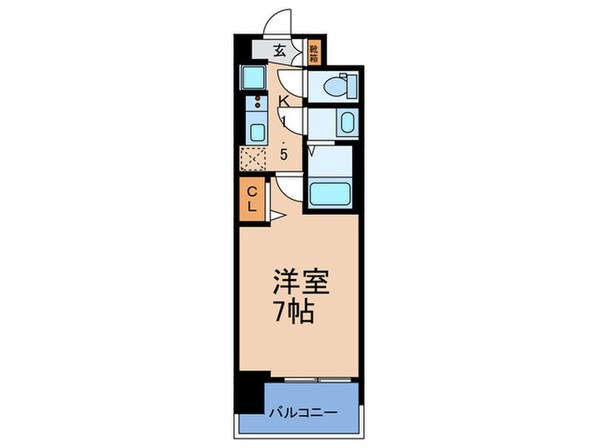 ﾌﾟﾚｻﾝｽ大国町ｱﾄﾞﾛｯｿ(1309)の物件間取画像